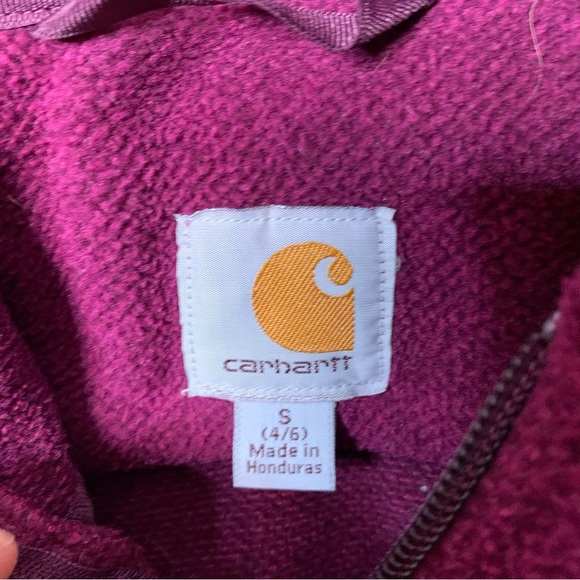 Carhartt Kentwood Purple Fleece Zip Jacket - Picture 3 of 6